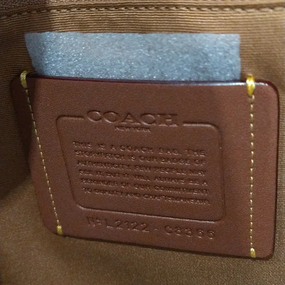 Coach Alana Pebbled Leather Colorblock Tote Bag - Picture 12 of 13